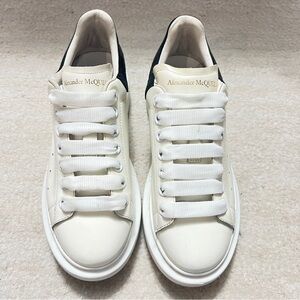 Alexander McQueen Women's Oversized Sneakers White/ Black Size 36 Us 6